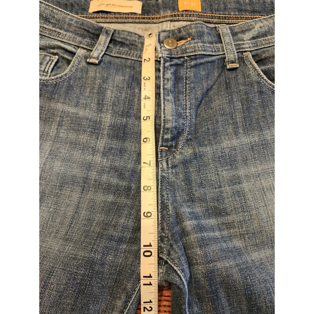 Pilcro and The Letterpress Jeans Womens Size 31 Anthropologie Hyphen Knee Patch - Picture 12 of 15